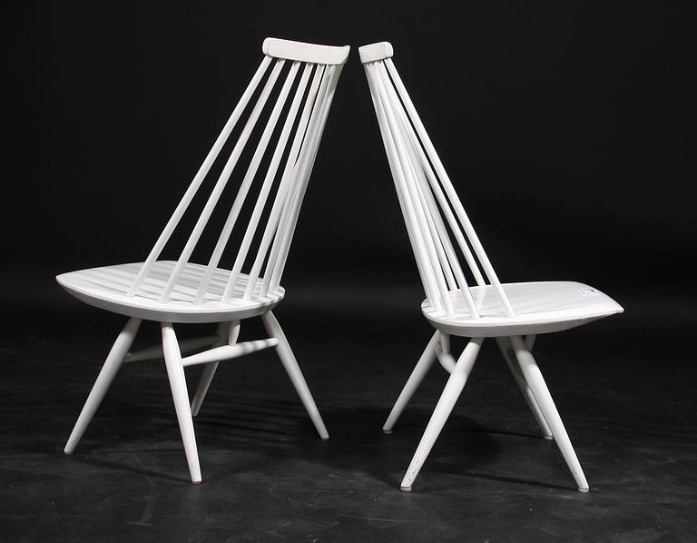 STOLAR, ett par "Mademoiselle" Ilmari Tapiovaara, Edsbyverken 1961. Brännmärkta.