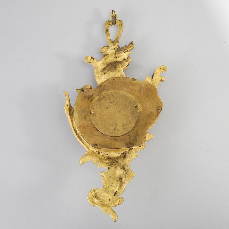 A French Fleury à Paris à Paris part rococo gilt bronze cartel clock.