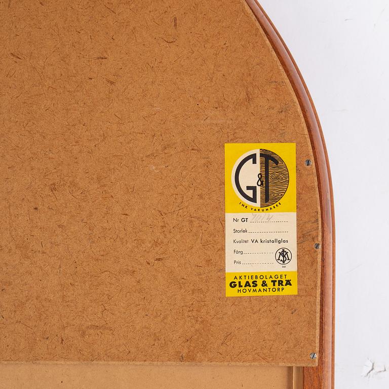 A mid 20th century mirror from Glas & Trä, Hovmantorp.