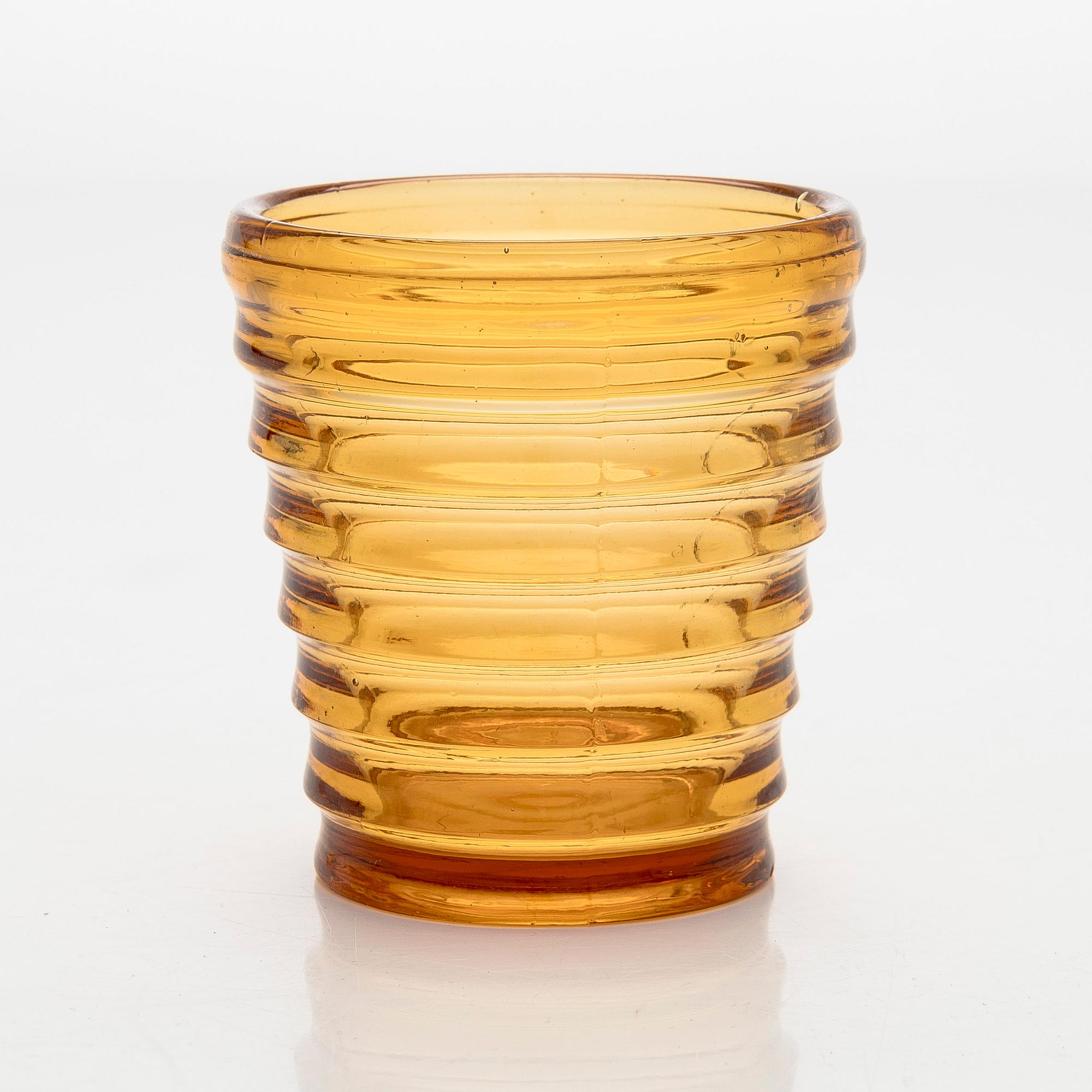 Aino Aalto, a drinking glass, model 4056 "Bölgeblick", Karhula Glassworks, in production 1935-1938.