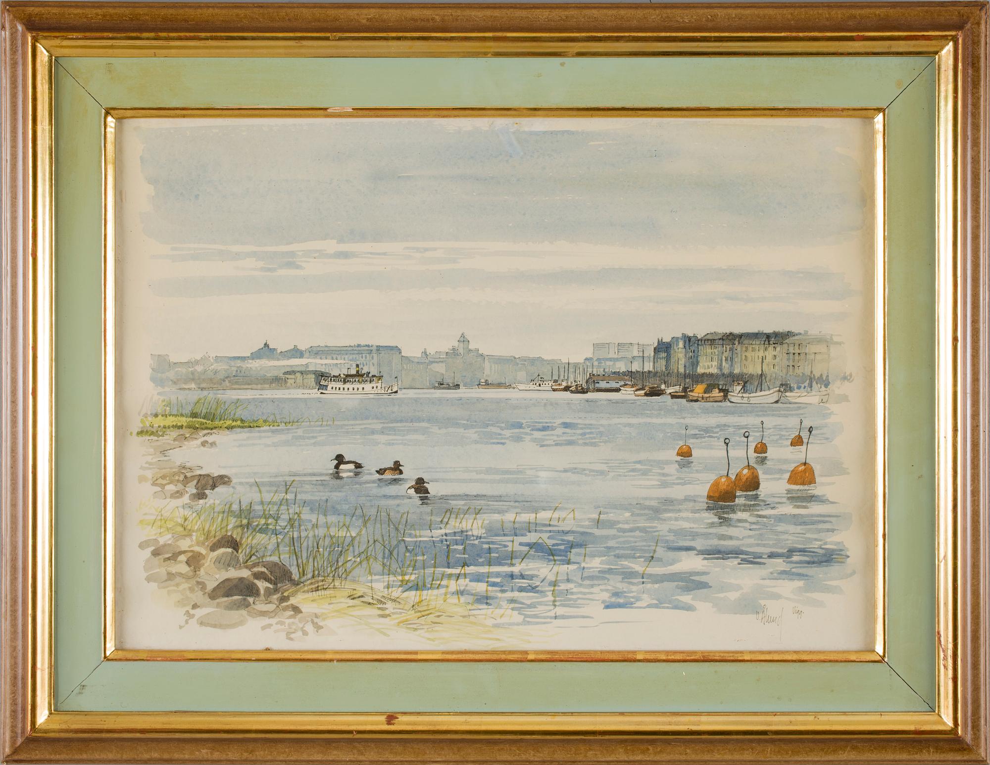 ULF ÅLUND, akvarell, sign.