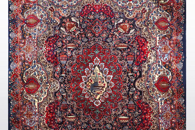 A carpet, Kashmar, ca 382 x 295 cm.