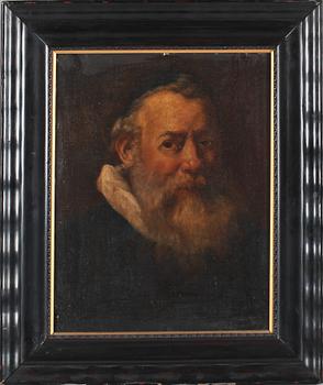 OKÄND KONSTNÄR, olja på dubblerad duk, 1800-tal.