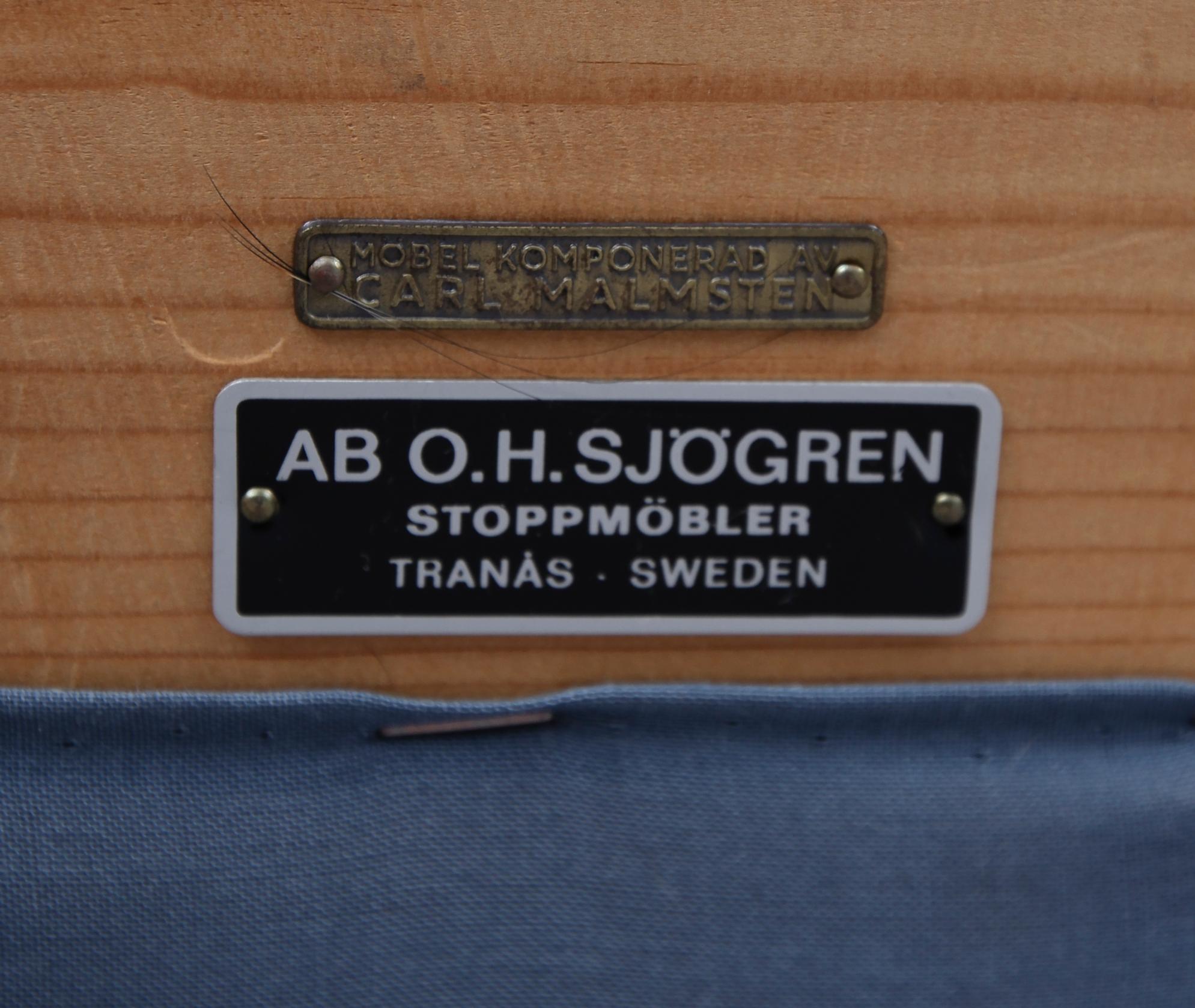 FÅTÖLJ, "Vår Fru", Carl Malmsten, AB OH Sjögren, Tranås, 1900-talets andra hälft.