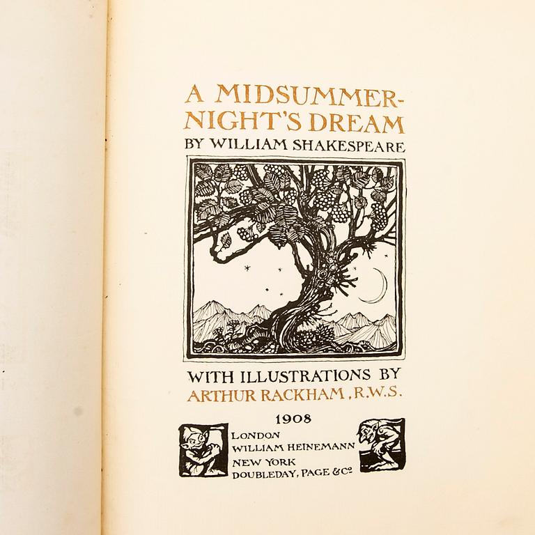 Arthur Rackham, book, “A Midnight's Dream”, no. 632/1000, 1908.
