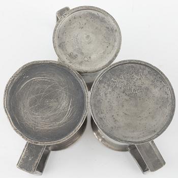 A set of 9 measurments wherof one Brenu, France, late 19th century.