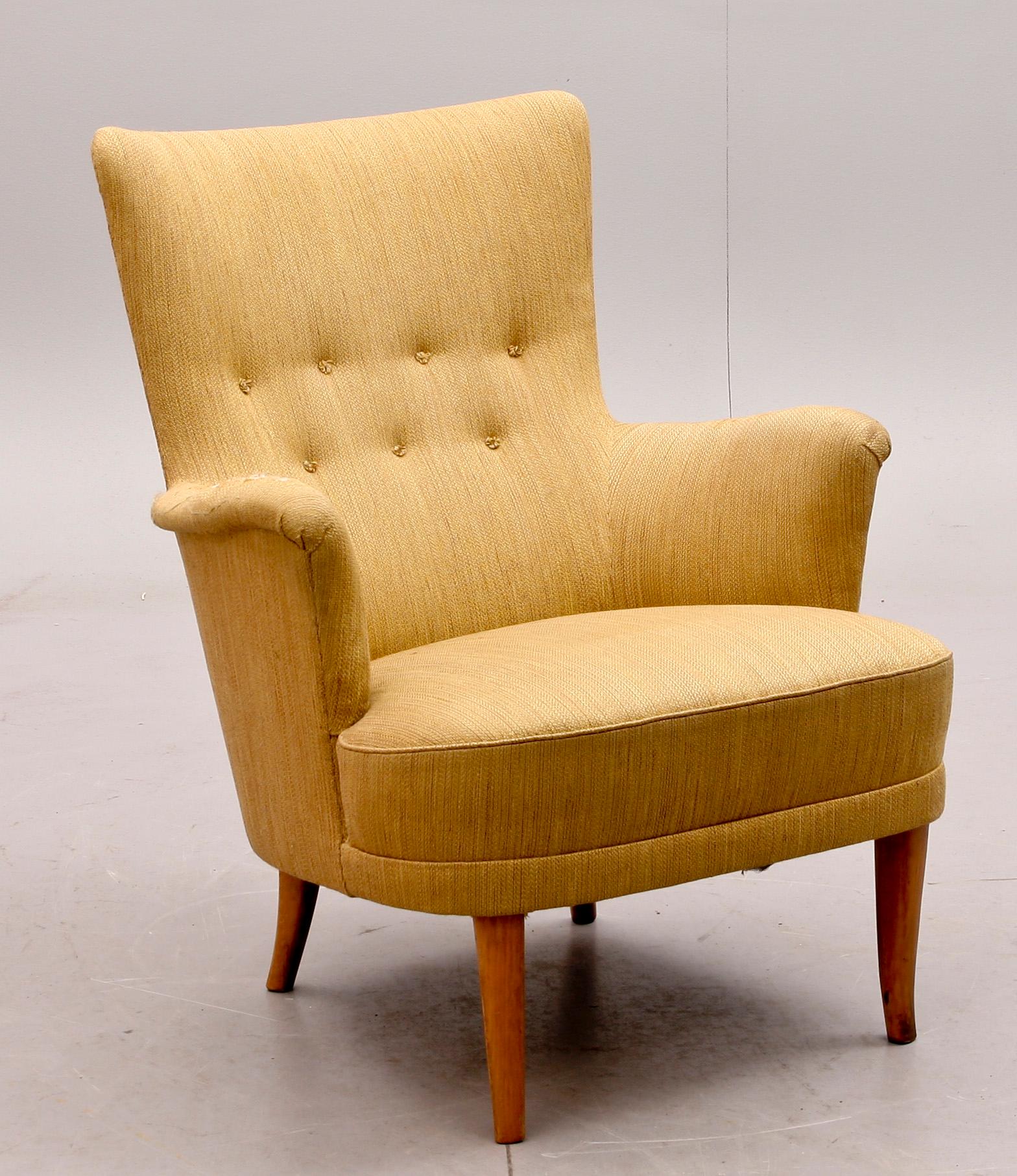 FÅTÖLJ, "Stora Furulid", Carl Malmsten, 1900-talets mitt.