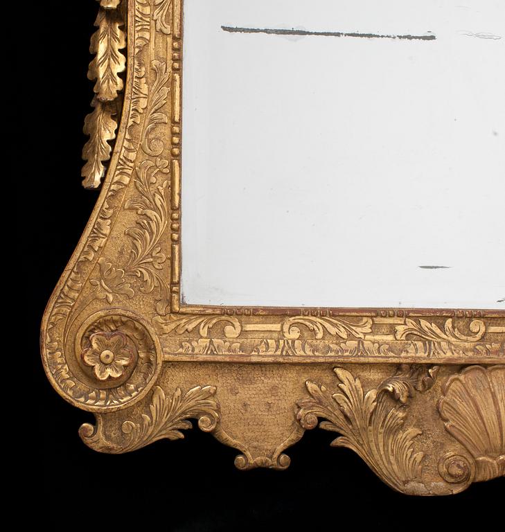 An English late Baroque 18th century mirror.