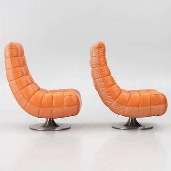 A pair of armchairs, late 20th century.