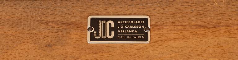 STOLAR, 8 st. Karl-Erik Ekselius, JOC Möbler, Vetlanda, 1900-talets mitt.