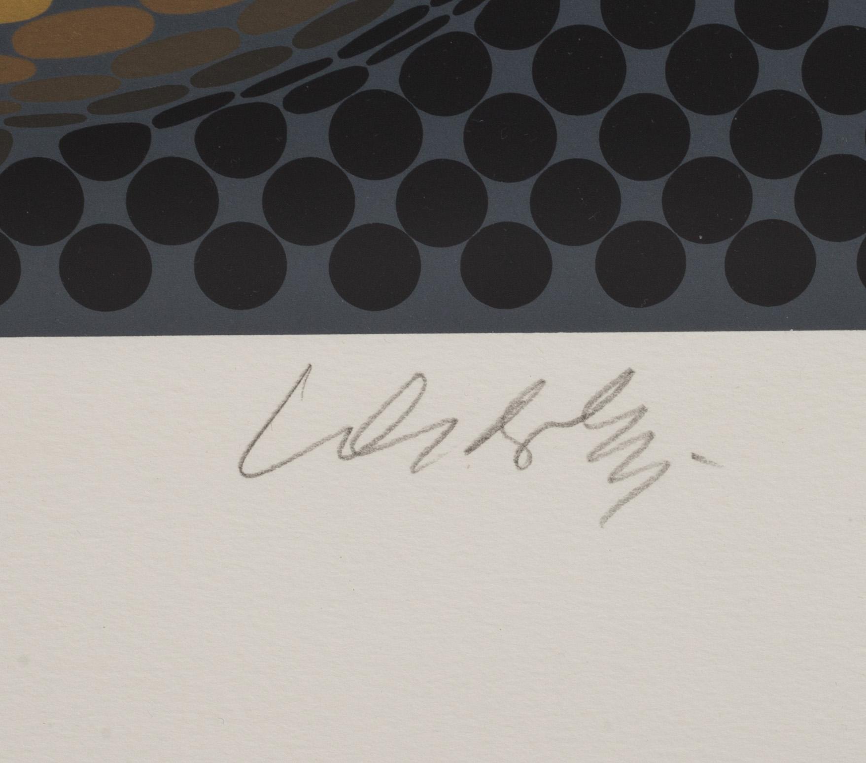 VICTOR VASARELY, färgserigrafi, signerad och numrerad E.A V/XXV.