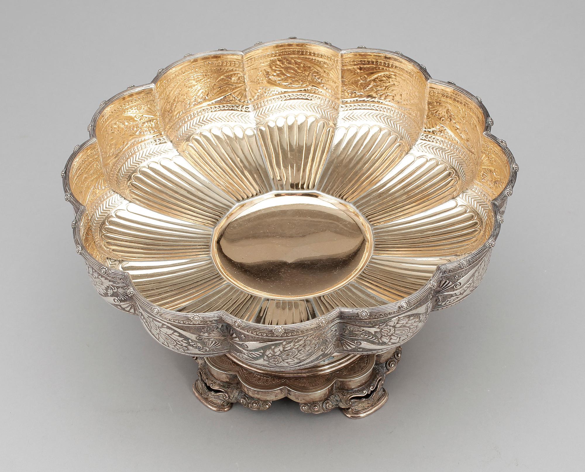 SKÅL PÅ FOT, sterling. TIFFANY & Co, 1900-talets mitt. Vikt ca769g.