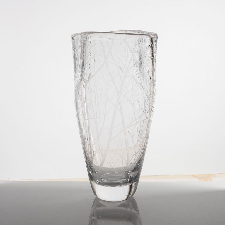 Vicke Lindstrand, a glass vase, Kosta, Sweden, 1950's/60's.