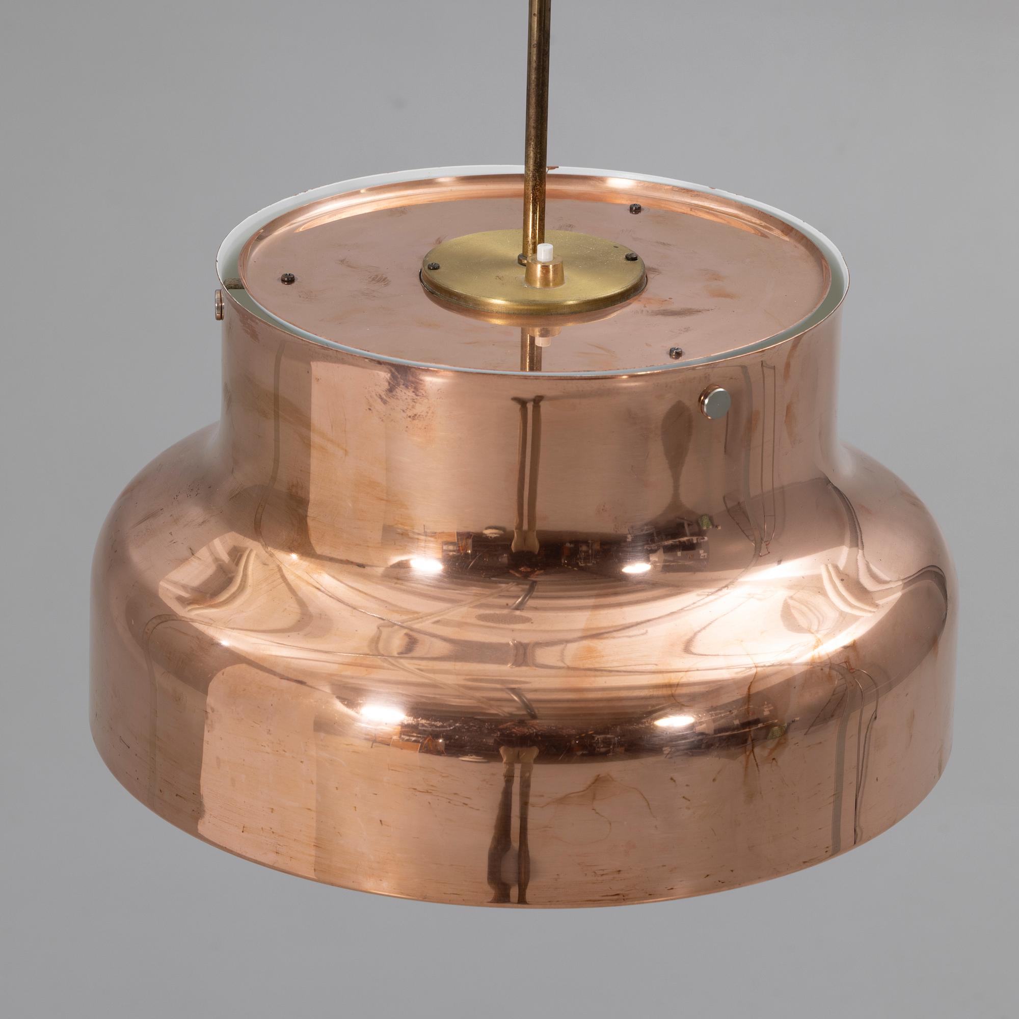 Anders Pehrson, Pendant lamp “Bumling”, copper, Ateljé Lyktan.
