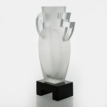 Heikki Orvola, glasskulptur "Maya", signerad Heikki Orvola Nuutajärvi.