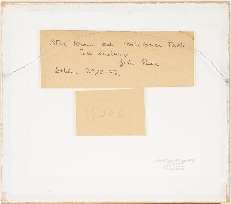 ESTHER KJERNER, watercolour, signed.