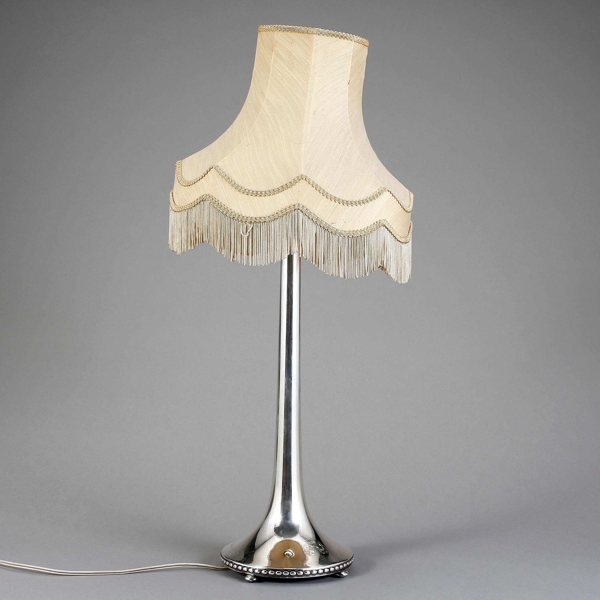 BORDSLAMPA, silver. CG Hallberg, Stockholm 1929.