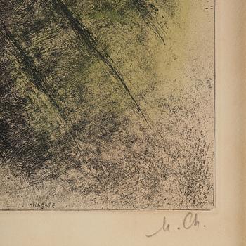 Marc Chagall, "L'Enfant ressuscité par Élie" ur "La Bible".