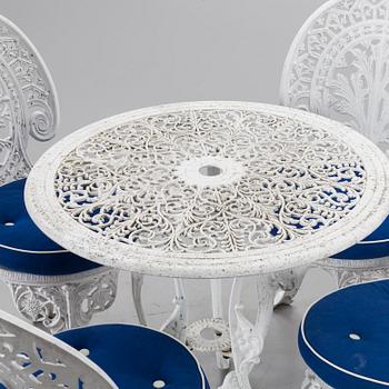 TRÄDGÅRDSMÖBEL, 5 delar, aluminium, samtida.