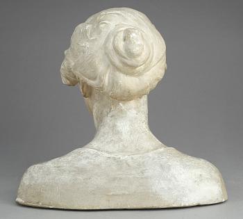 CARL ELDH, skulptur, gips, signerad o daterad Paris 1902.