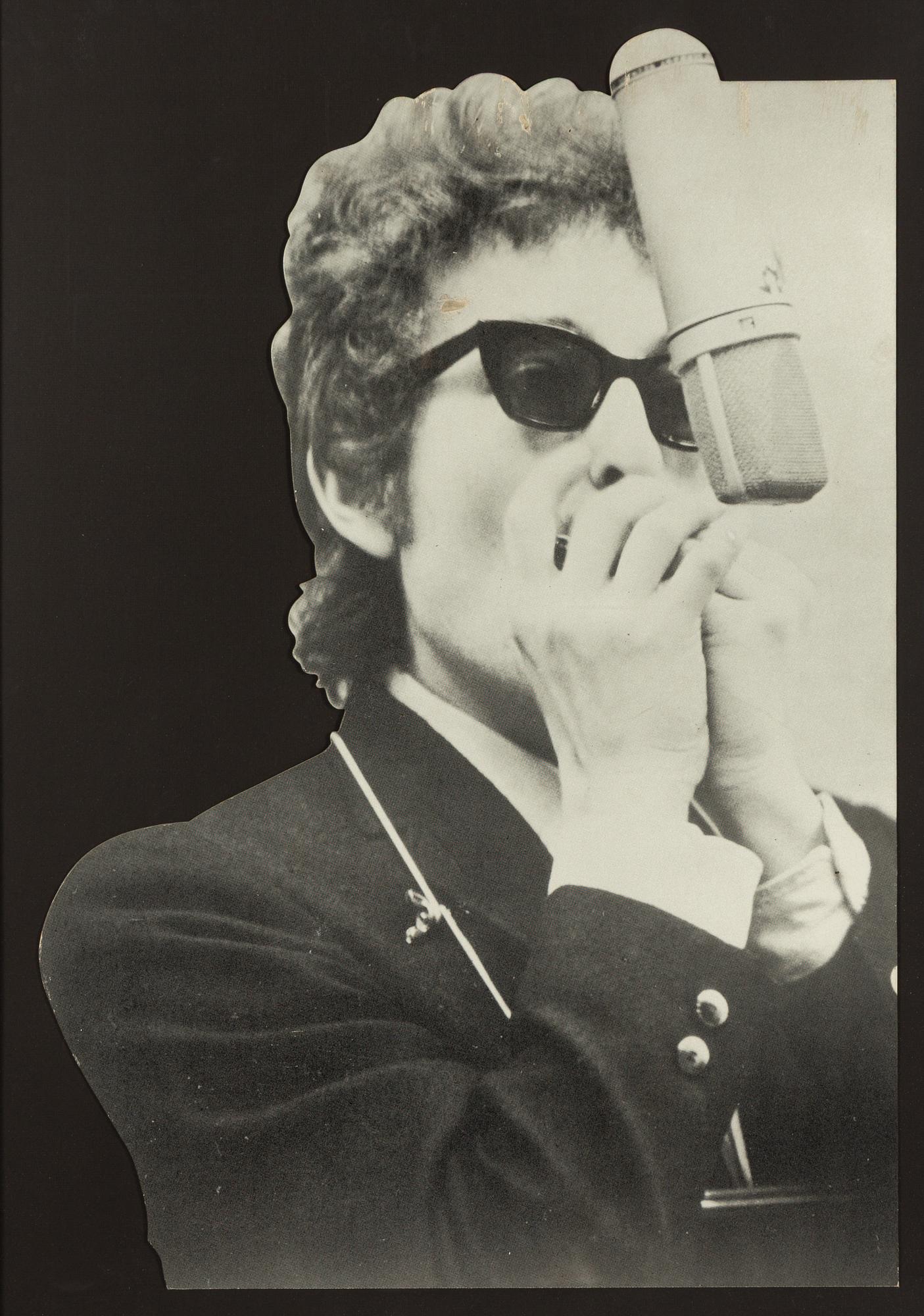 Skyltningsmaterial, "Bob Dylan, The Bootleg Series Volume 1-3 (Rare and Unreleased) 1961-1991".