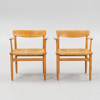 Børge Mogensen, karmstolar ett par, "Öresund", Karl Andersson & Söner, 1900-talets andra hälft.