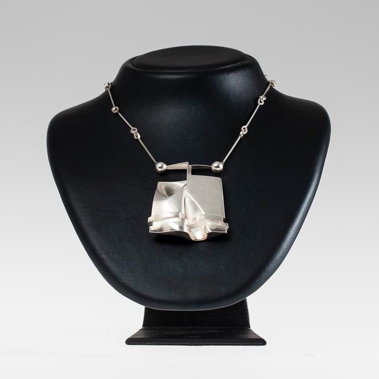 HÄNGSMYCKE, sterling silver, "O2X" Björn Weckström, Lapponia 1973. Alkuperäispussi.