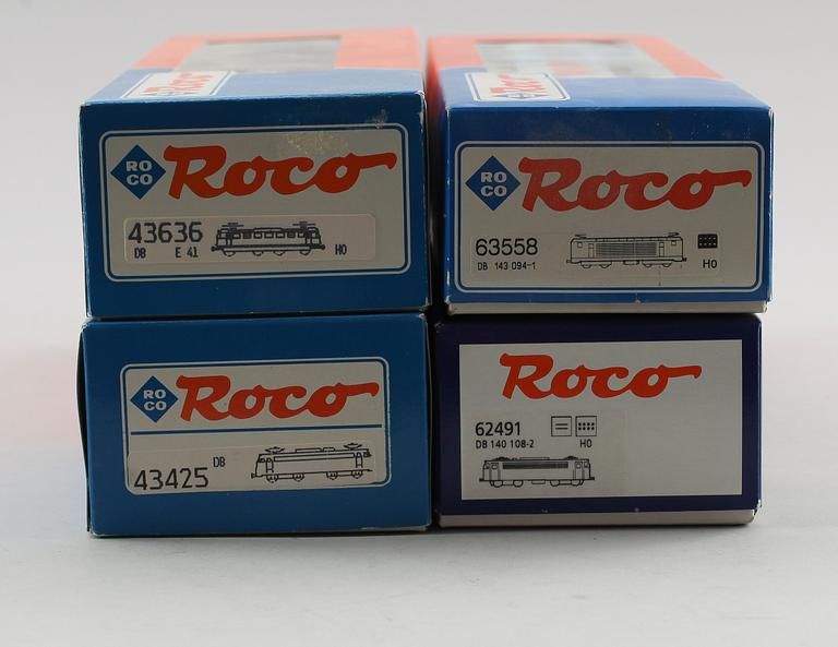 SAMLING MODELLTÅG, 4 delar, Roco, Österrike.