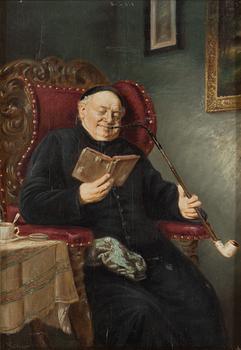 EDOUARD VON GRÜTZNER, oil on panel, signed.