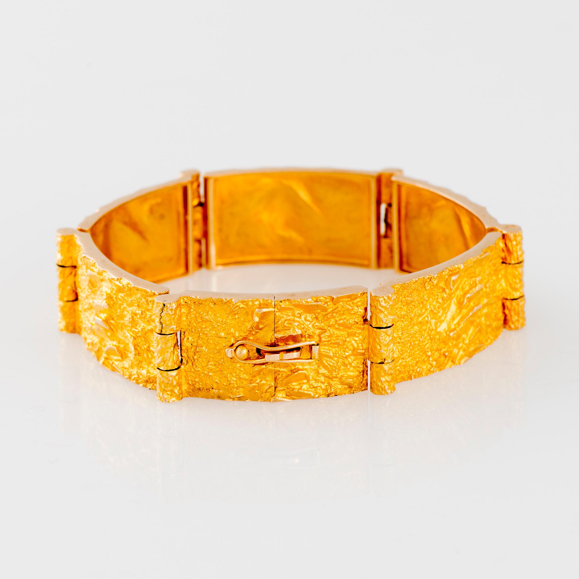 ARMBAND, Björn Weckström, Lapponia 1973, 14K guld.