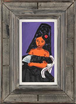 LARS NORRMAN, olja på pannå, signerad.