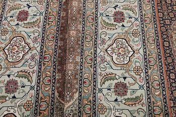A carpet, Tabriz, part silk, 50 raj, ca 414 x 300 cm.