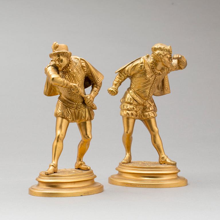 FIGURINER, ett par, Omkring 1900.