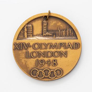 Olympisk deltagarmedalj, Olympiska Spelen, London, 1948.