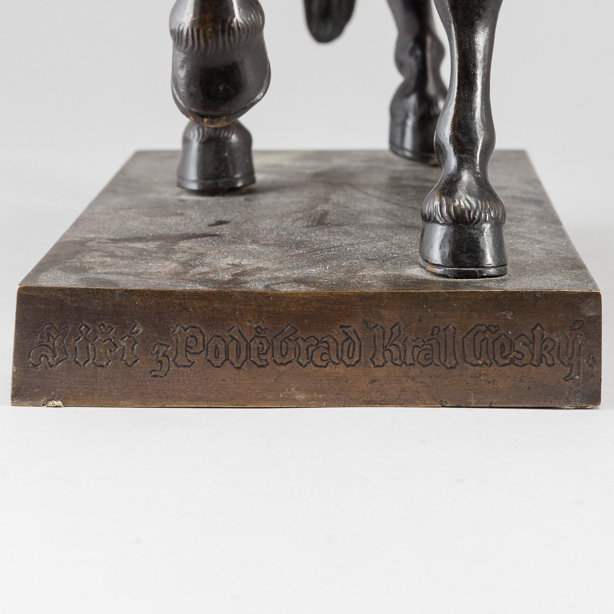 BOHUSLAV SCHNIRCH, sculpture. Bronze. Stamp signed. Height 39.5 cm, length 38 cm.