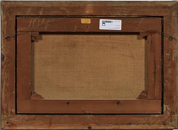 OKÄND KONSTNÄR, olja på duk. 1800-tal.