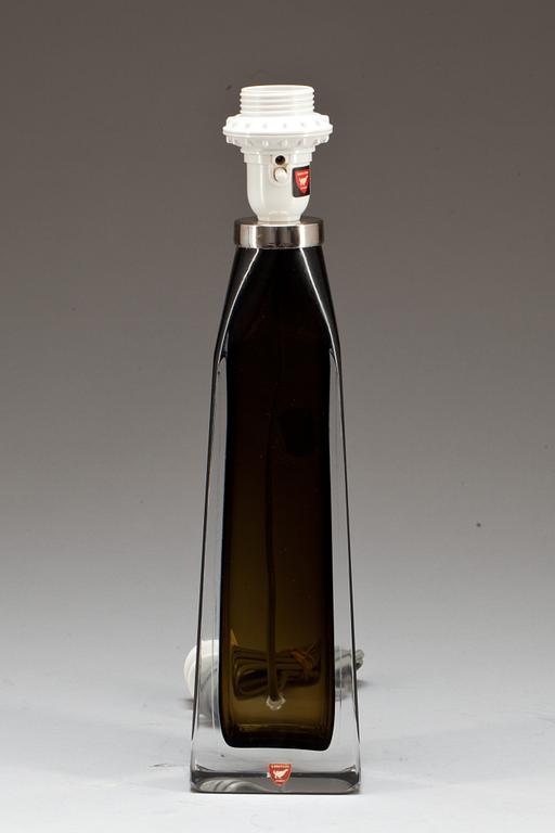 BORDSLAMPA, glas. Design Carl Fagerlund, Orrefors.