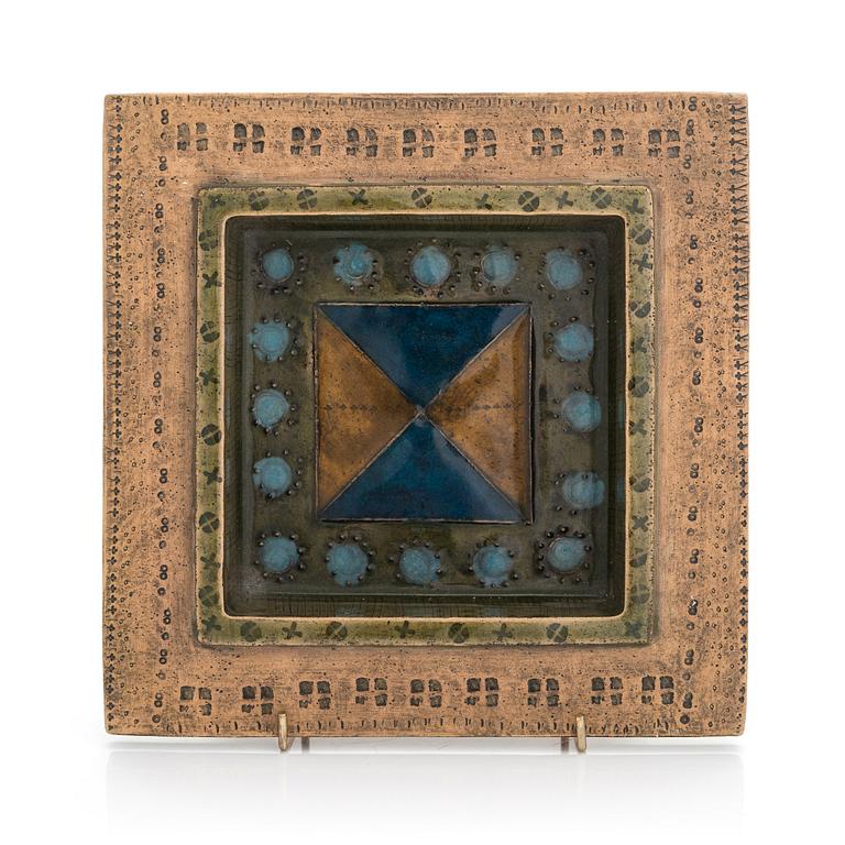 Rut Bryk, relief, stengods, signerad RB.