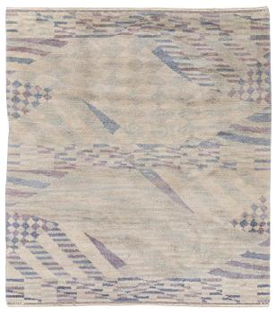 281. Barbro Nilsson, a carpet, 'Sandbotten', knotted pile, c. 215  x 186 cm, signed AB MMF BN.