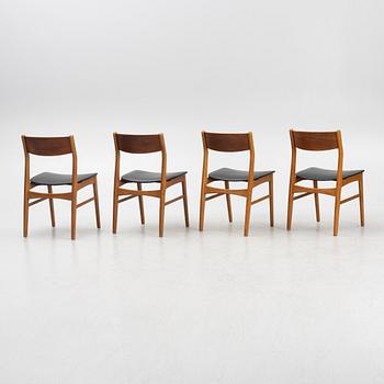 Stolar, 4 st, "Stol nr 66", Faldsled, Danmark, 1900-talets mitt.