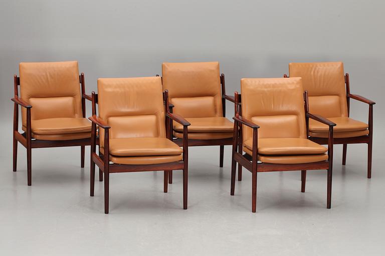 KONFERENSMÖBEL, 16 delar, Arne Vodder, Sibast Furniture, Danmark, 1900-talets andra hälft.