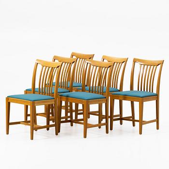 Svante Skogh, Chairs, 6 pieces, “Vindö”, Balders snickeri, Vaggeryd, second half of the 20th century.