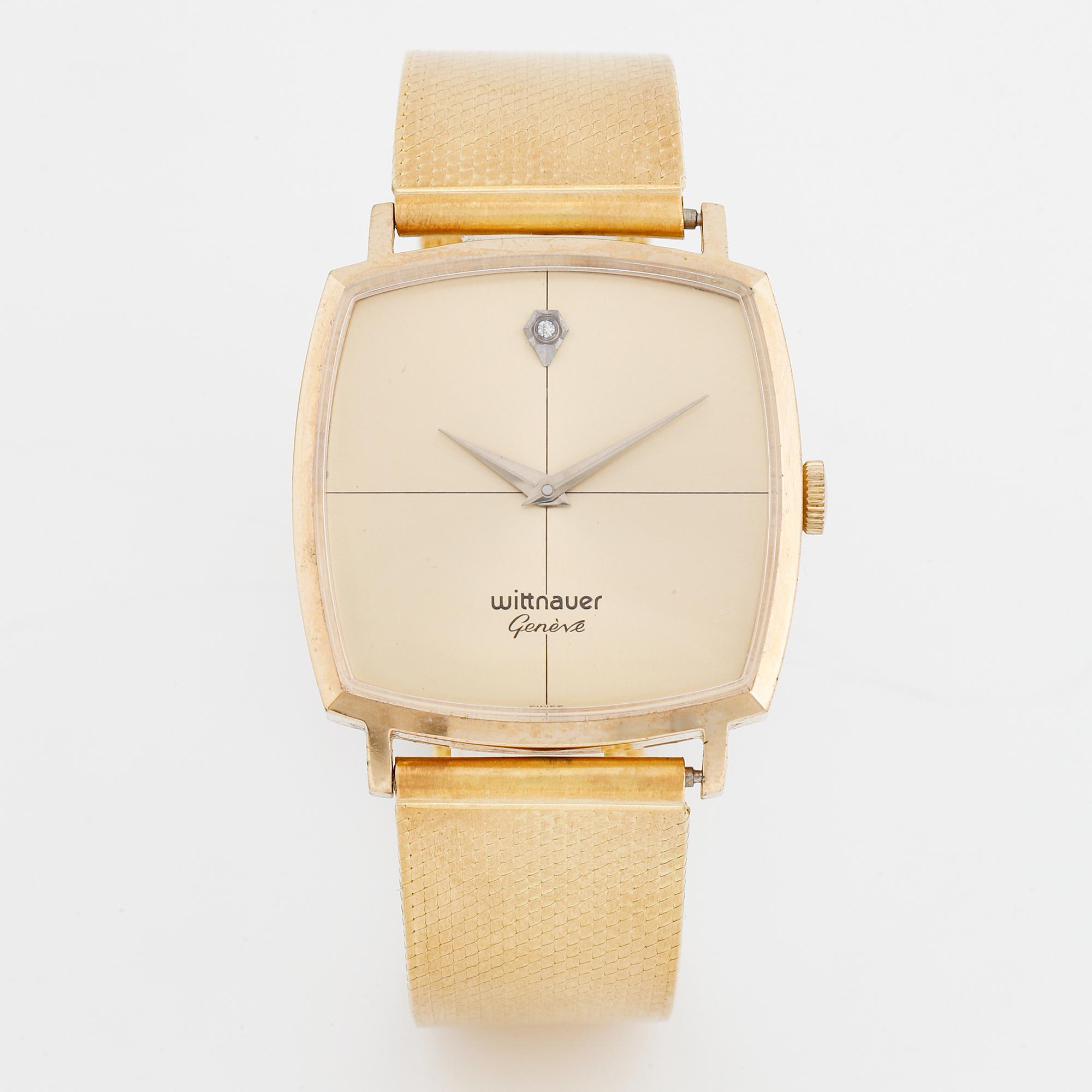 Wittnauer, Genève, wristwatch, 30 x 31 mm.