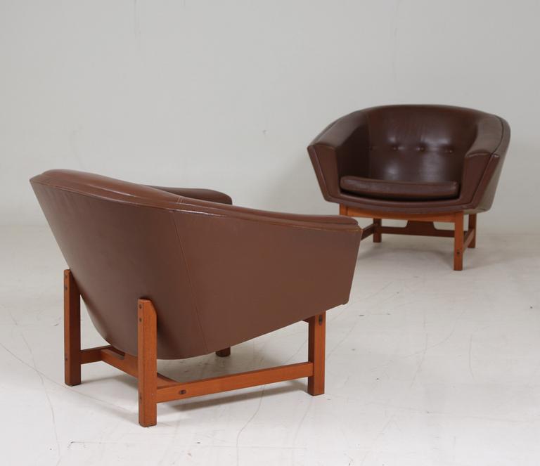 FÅTÖLJER,ett par, "Corona", Lennart Bender för Ulfert, 1960-tal.