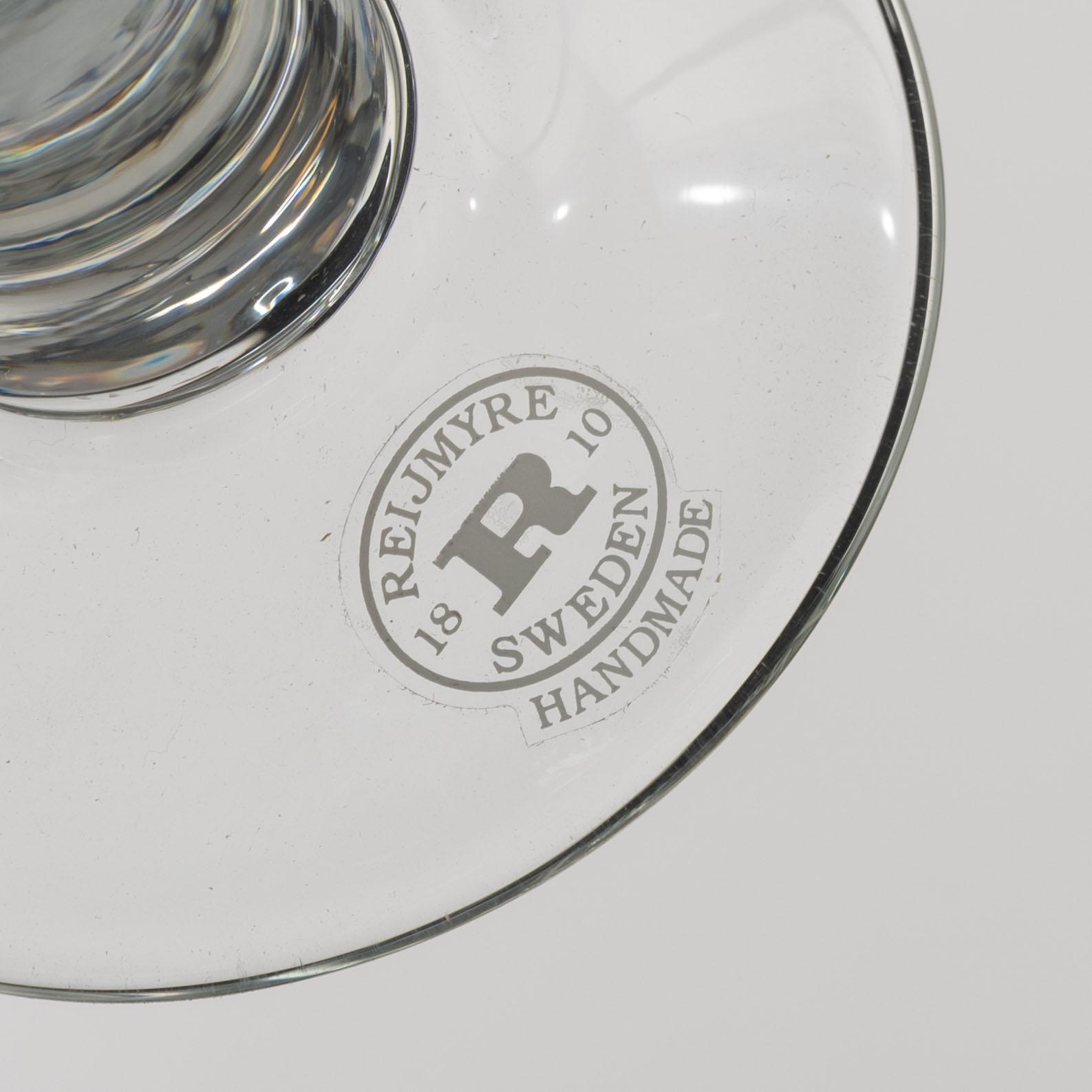 Jonas Bohlin, shot glasses, a pair, "One glass", Reijmyre, 1997.