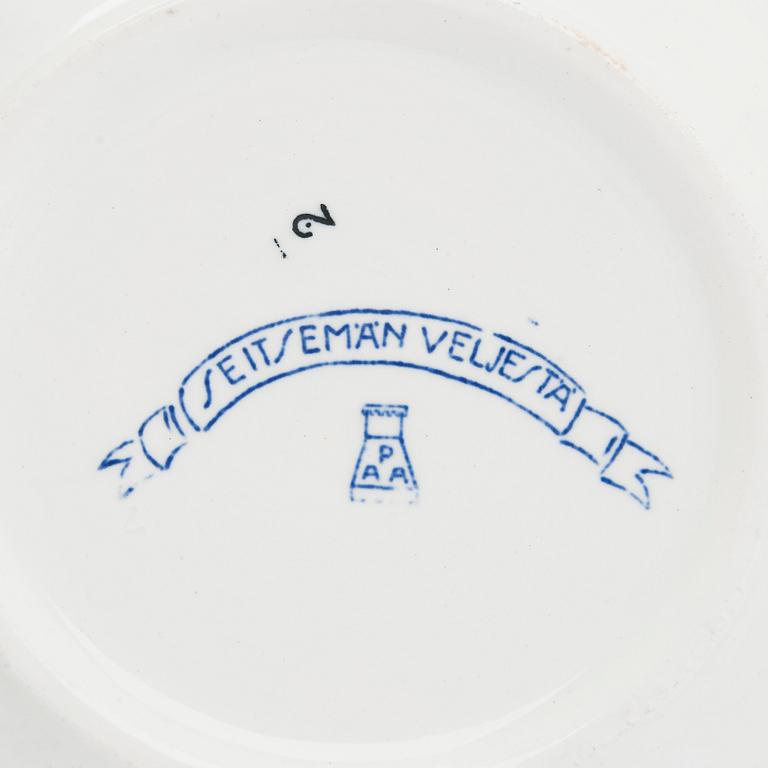 Svea Granlund, bowls, 7 pcs, "Seven Brothers", Arabia, 1928-32.