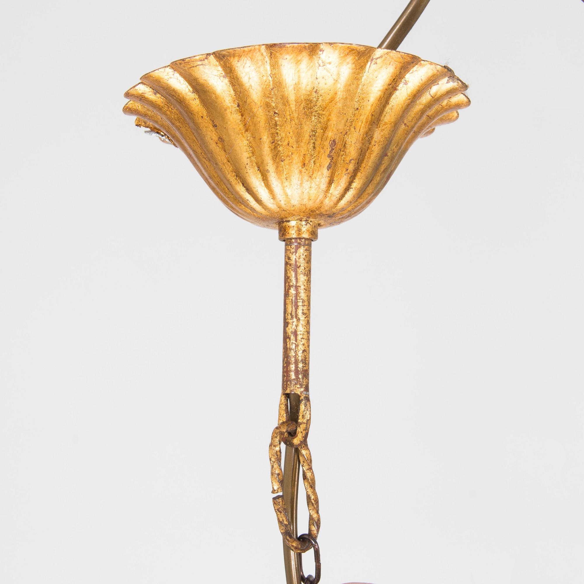 A chandelier, probably Italy 1940s-50s.