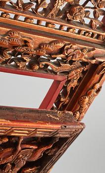 VÄGGDEKORATIONER, ett par, Kina, 1900-tal.