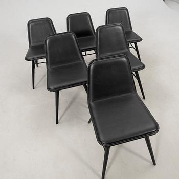 Space Copenhagen chairs, 6 pieces "Spine" for Fredericia Furniture Denmark, 2020s.