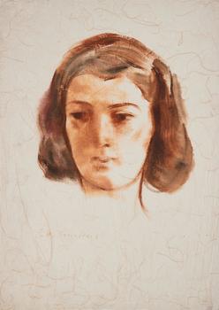 652. Lotte Laserstein, Woman's Portrait.